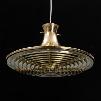 Lennart Centerwall, a brass 'Rex' ceiling light from IKEA, the model launched 1971.