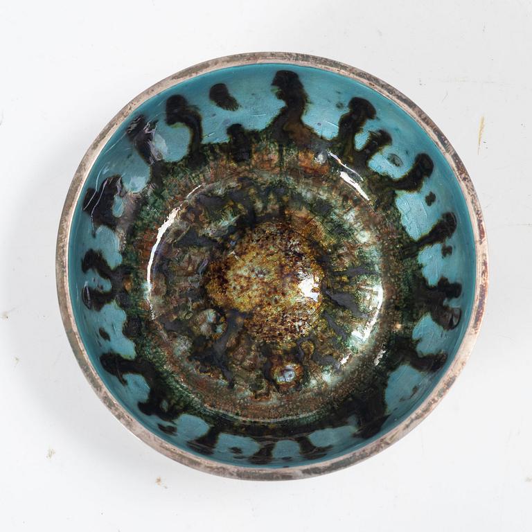 Lars Arby, skulptur samt skål, sterlingsilver och emalj, Göteborg 1973-1983.