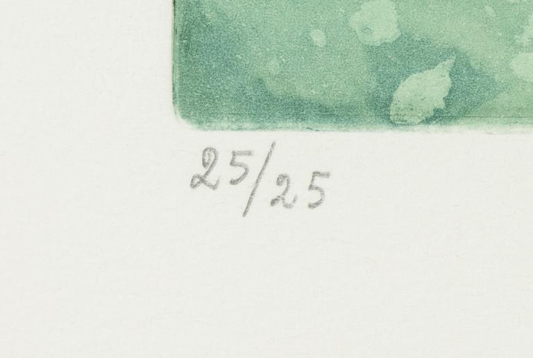 Annette Hammarén, färgetsning. Signerad i blyerts och numrerad 25/25.