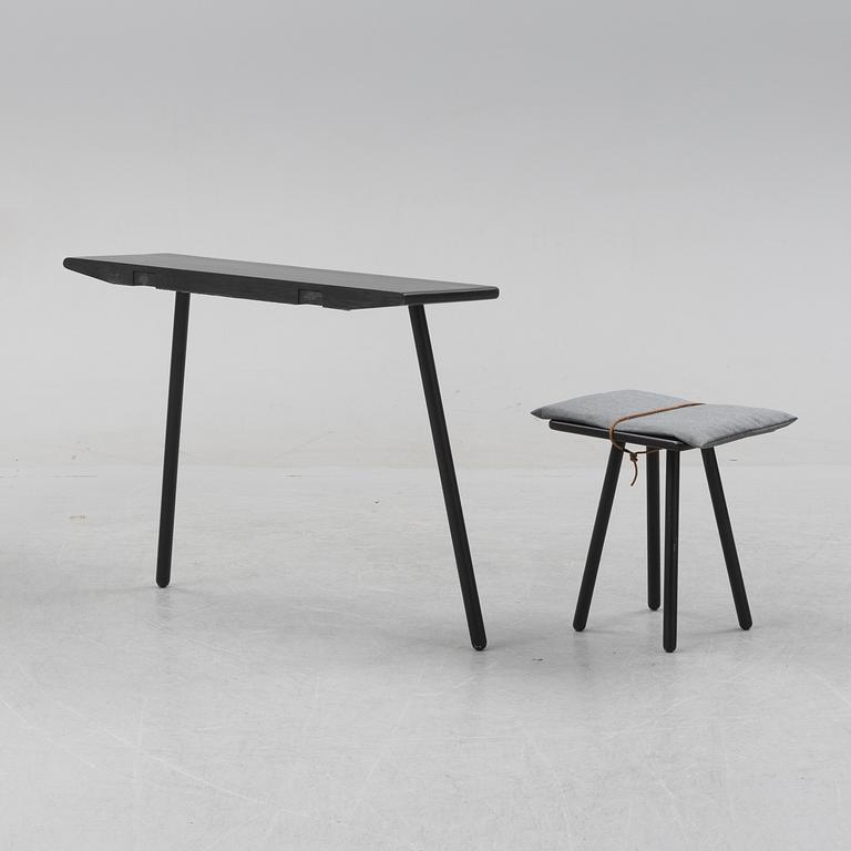Chris Liljenberg Halstrøm, a 'Georg console table' and stool 'Georg stool' Skagerak.