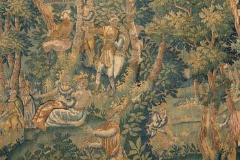 TAPESTRY, tapestry weave, probably Flanders, 17th century. Ca 217 x 271 cm.