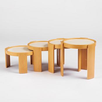 Gianfranco Frattini, a set of nesting tables model "780", Cassina, Italy post 1966.