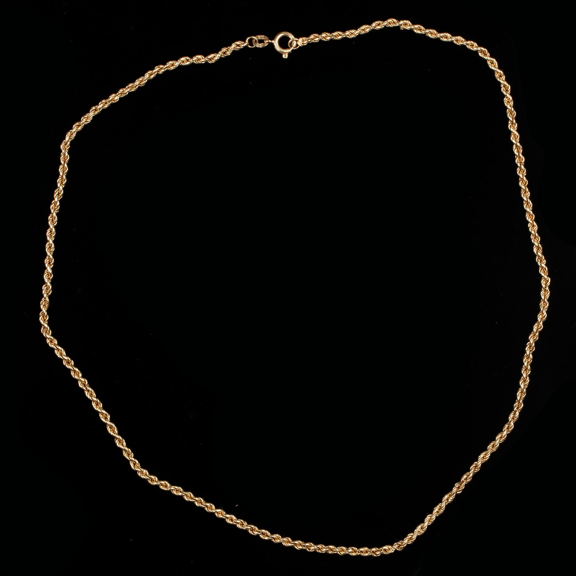 COLLIER, 14k guld. Vikt ca 14 g.