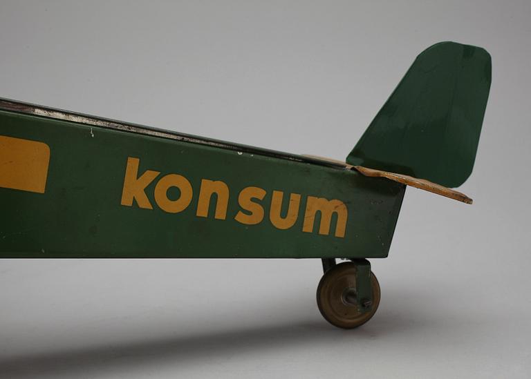 FÖRVARINGSBURK, plåt, Konsum, 1900-talets första hälft.