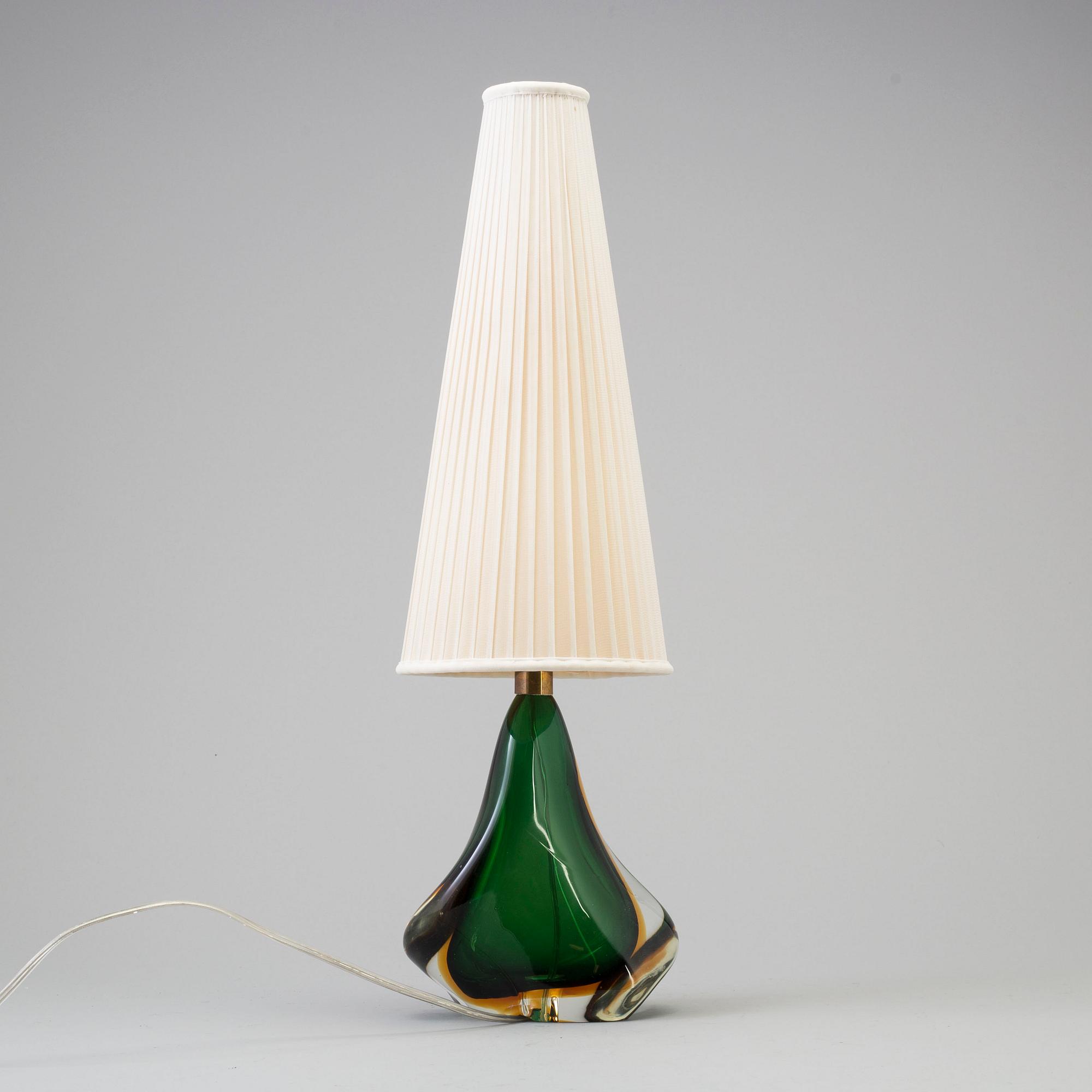 A second half of the 20th century glass table light.