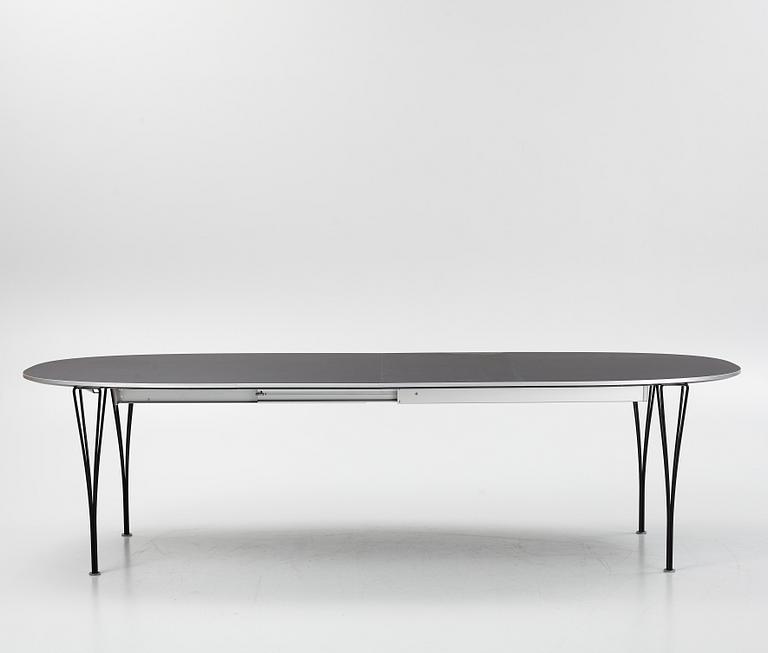 Bruno Mathsson & Piet Hein, a 'Superelliptical' dining table from Fritz Hansen, Denmark, dated 2016.