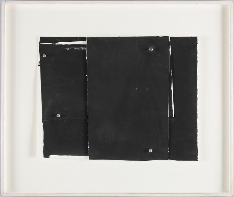 RICHARD NONAS, collage och blandteknik. Sign och dat 1981 a tergo.