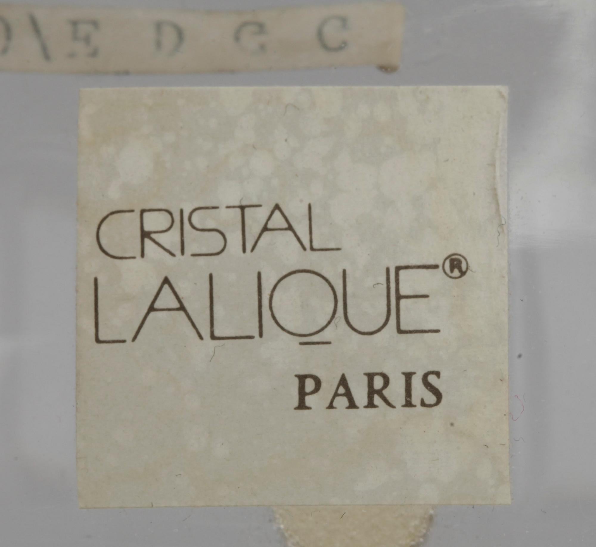 BORDSUR, glas, Lalique.