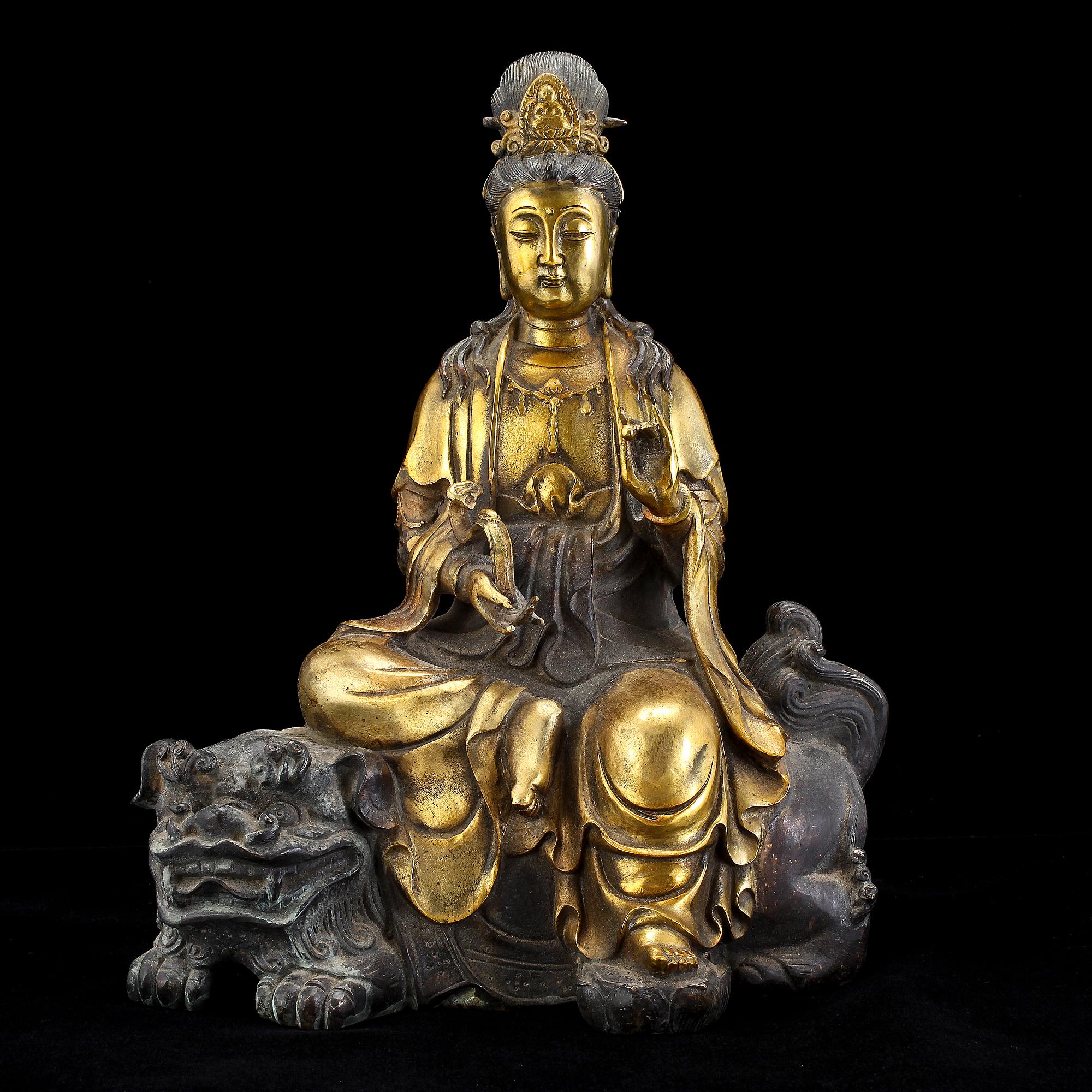 FIGURIN, metall, Kina, 1900-tal.