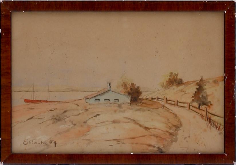 EVERT TAUBE, akvarell, sign o dat -07.