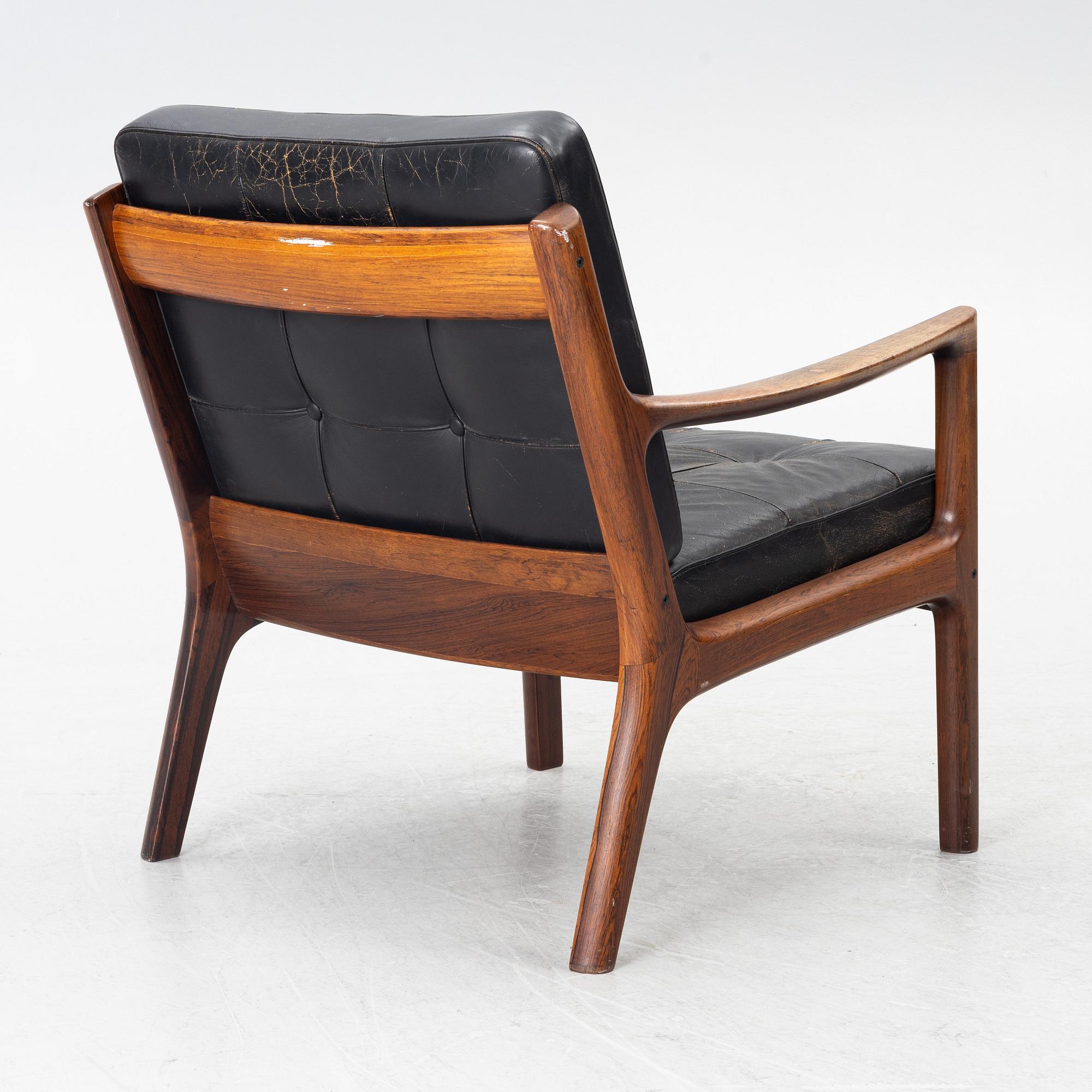 Ole Wanscher, soffa och fåtölj, "Senator", France & Son, Danmark, 1960-tal.