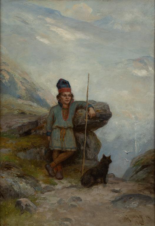 Okänd konstnär, olja på duk, signerad och daterad -92.