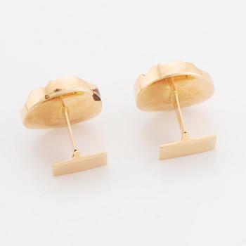 Björn Weckström, 14K gold cufflinks, Lapponia 1993.