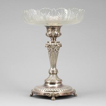 JARDINJÄR, nysilver och glas, 1900-talets första kvartal.