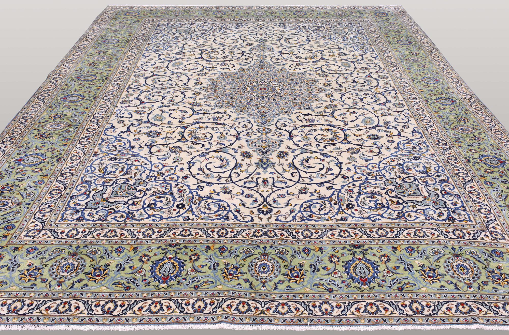 A carpet, Keshan, ca 406 x 300 cm.