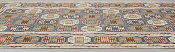 Märta Måås-Fjetterström, A carpet, "Dukater", flat weave ca 394-401 x 249,5-251,5 cm, signed AB MMF.