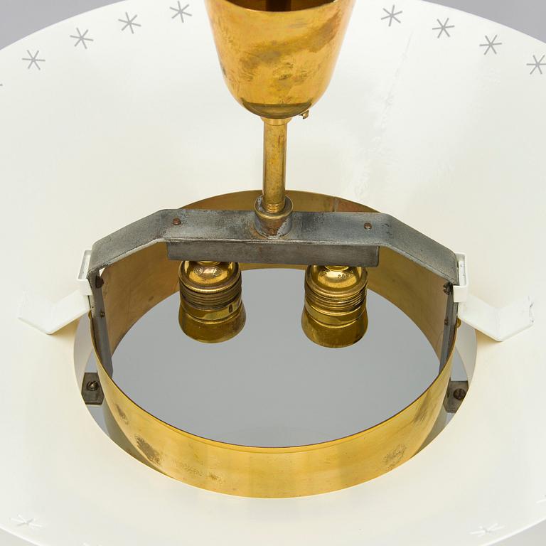 Paavo Tynell, a pair of ceiling lights, made to order, Taito, mid-20th century.