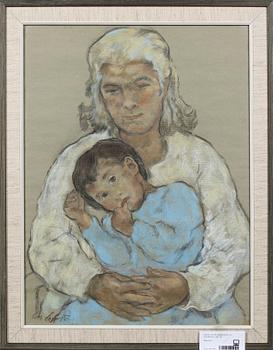 LOTTE LASERSTEIN, blandtekniker, 2 st, sign.
