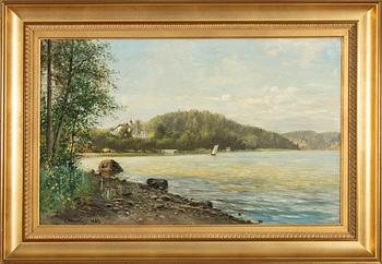 OLOF HERMELIN, oil on canvas signed and dated 1889.