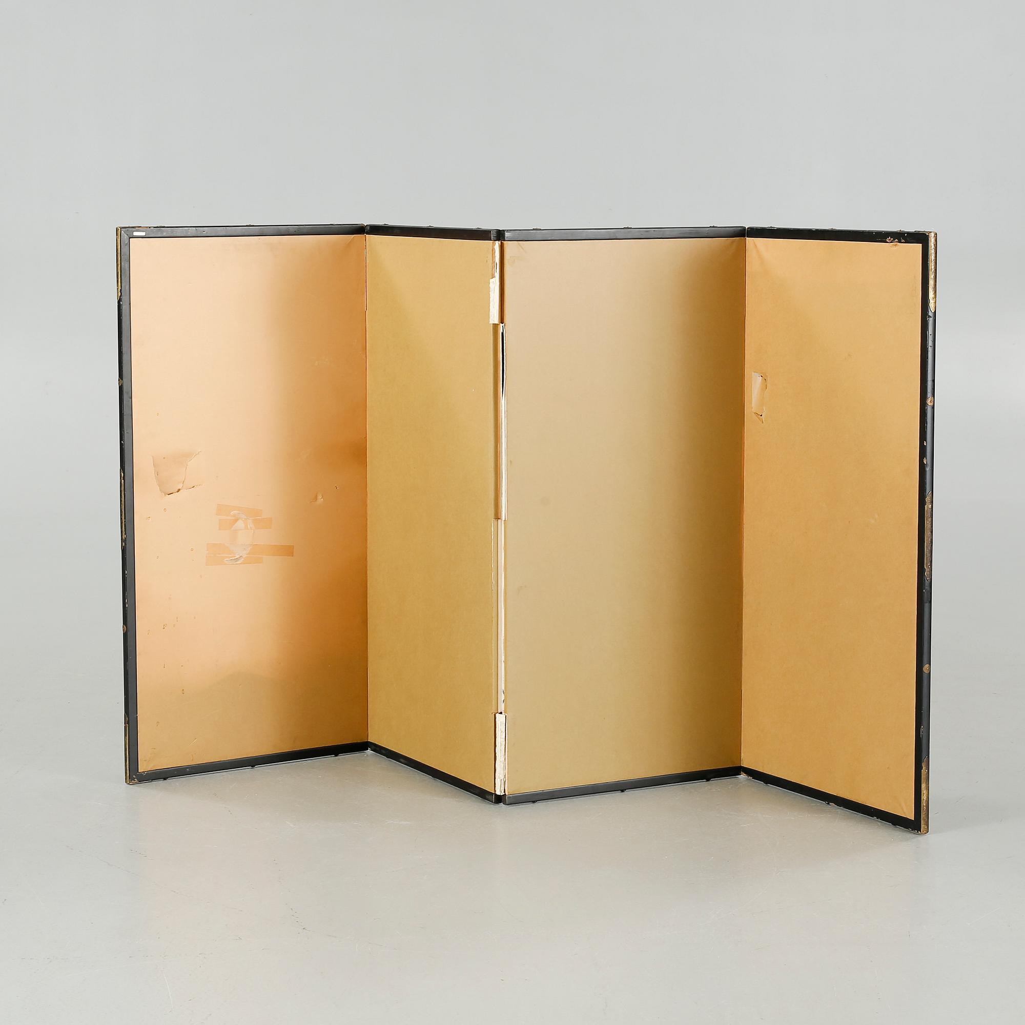A Japanese folding screen, 20th century.