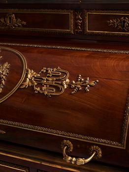 A Louis XVI gilt-bronze mounted mahogany cylinder desk by F. Schey, (master in Paris 1777).