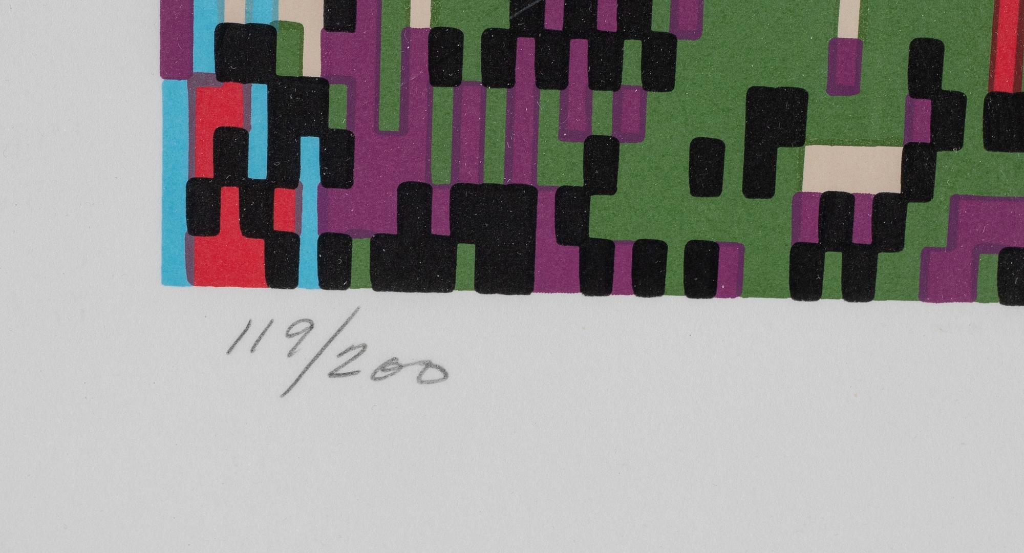 Sture & Charlotte Johannesson, silkscreen in colours, 1984, signed 119/200.