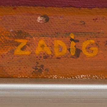 JACQUES ZADIG, oil on canvas. Signed.