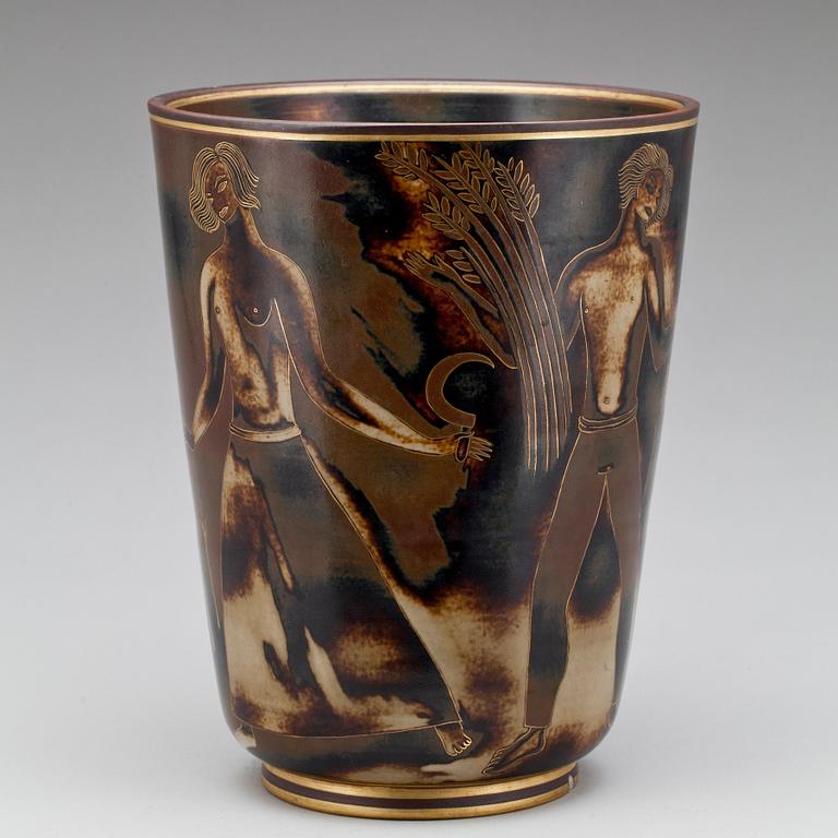 VAS, porslin, Oskar Dahl, Alp, Lidköping, numr 1406. 1900-talets första hälft.