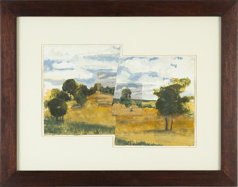 Mark William Wilson, "The Hayfield (after Pissaro)".