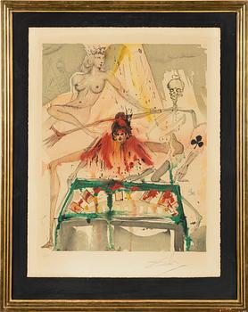 Salvador Dalí, "The Cards Foretell Carmen´s Death" (Act III)", ur "Carmen".