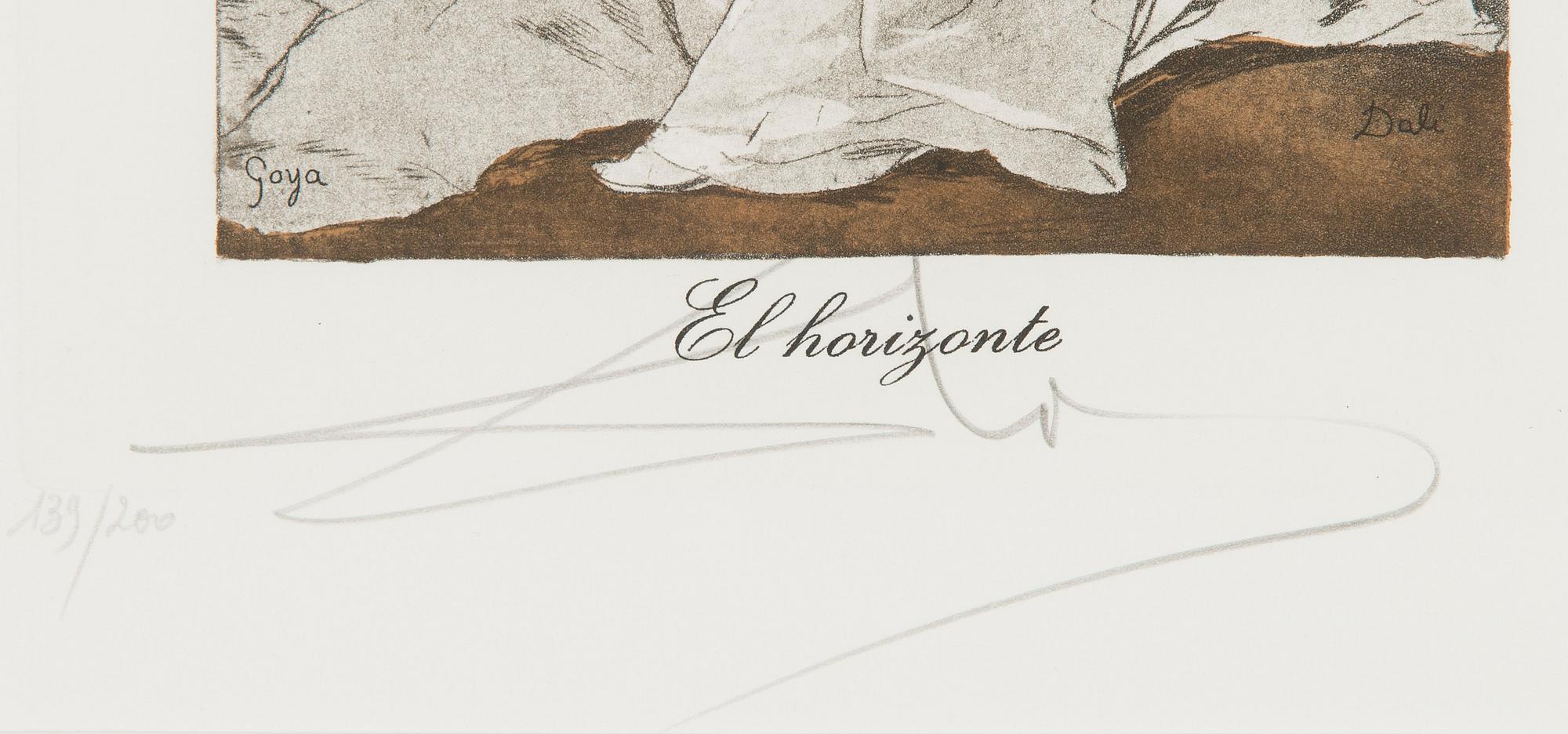 Salvador Dalí, from: 'Les caprices de Goya de Dali'.
