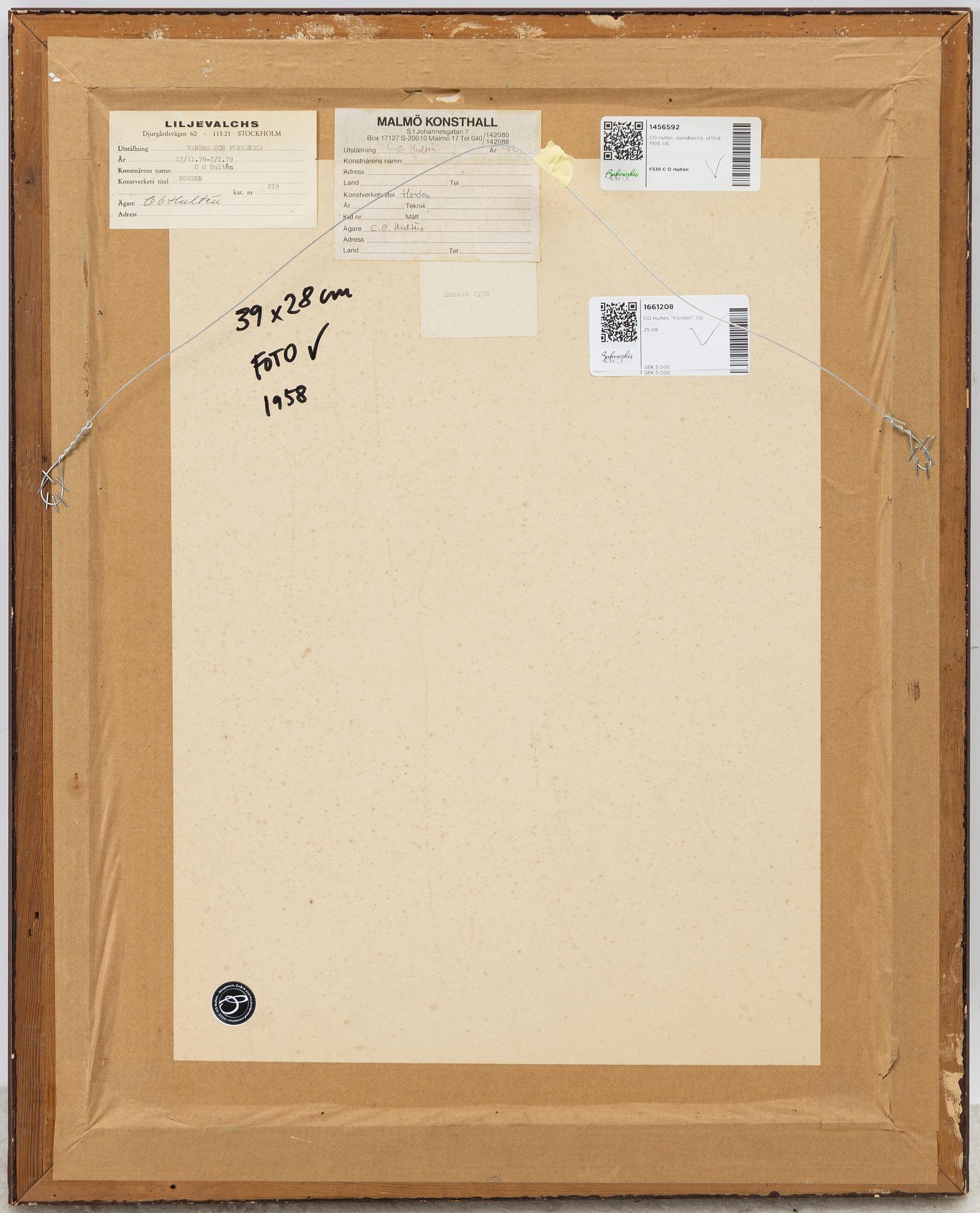 CO Hultén, "Horden".