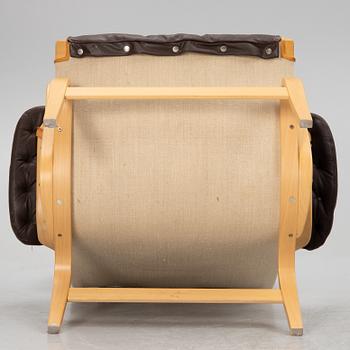 Bruno Mathsson, a 'Pernilla' armchair with ottoman, Dux.