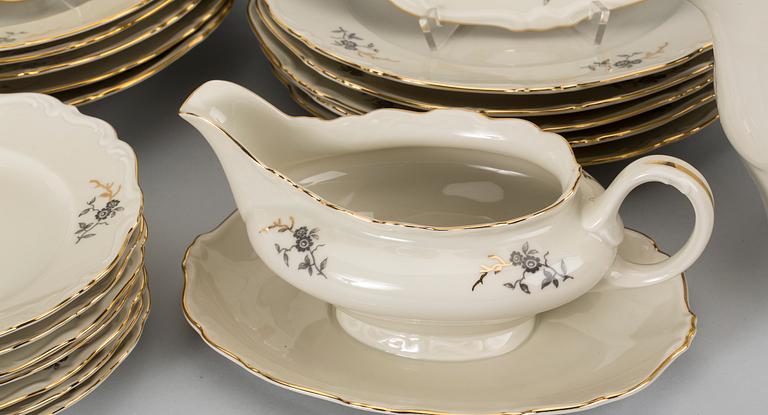 SERVIS, 58 dlr, porslin, Uppsala Ekeby, 1900-talets andra hälft.