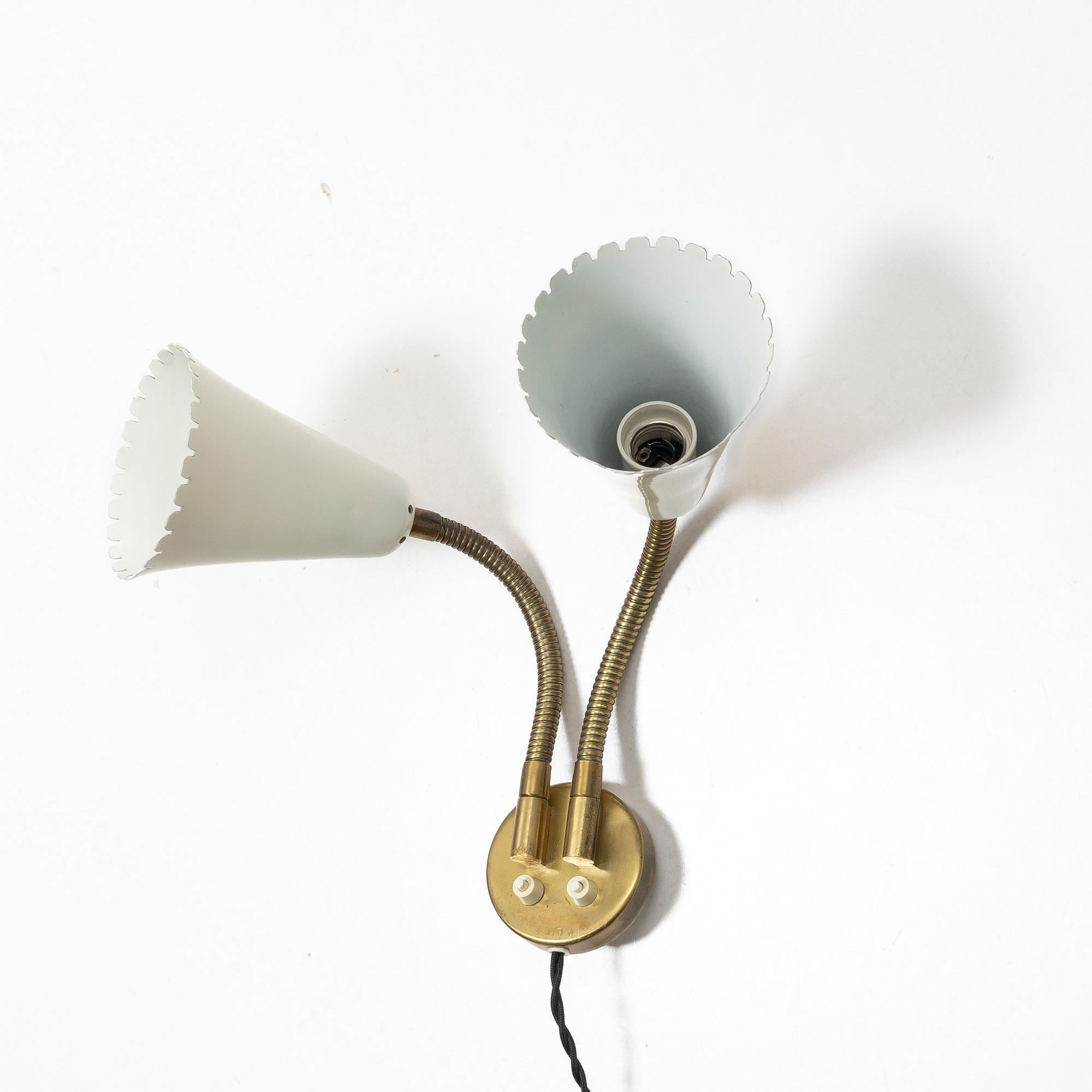 Arvid Böhlmarks Lampfabrik, a wall lamp model "8661", Stockholm, 1950s.