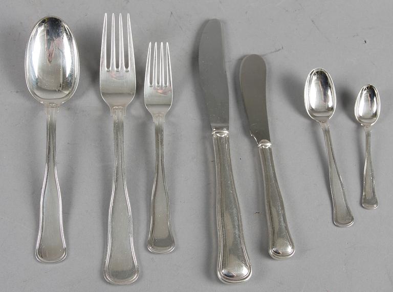 BESTICK, 95 delar, silver, Cohr, Danmark, svenska importstämplar.