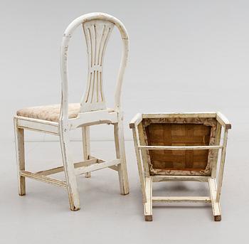 STOLAR, 1 par, sengustavianska, omkring år 1800.