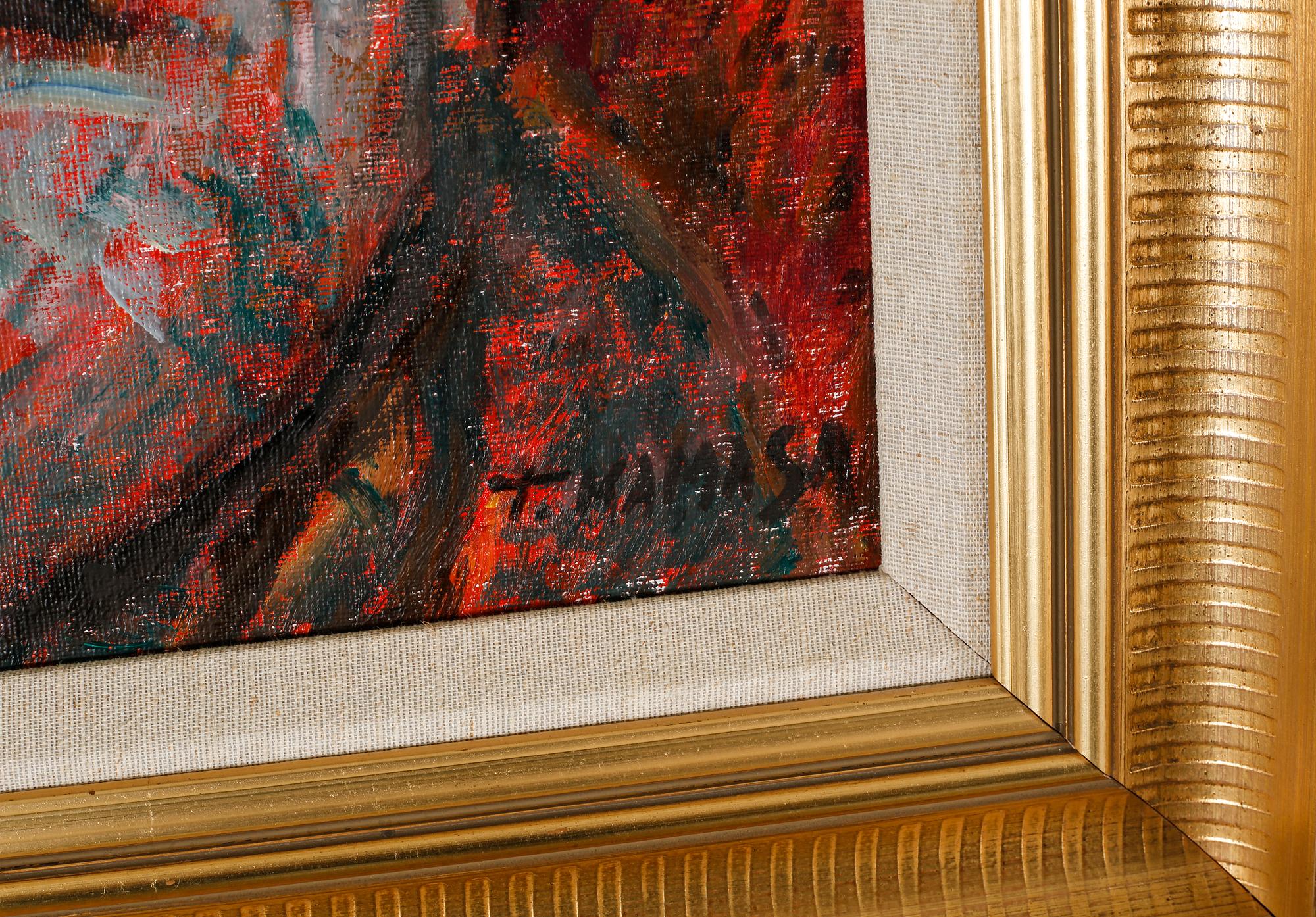 TADEUSZ KAMASA, oil on canvas, signed.