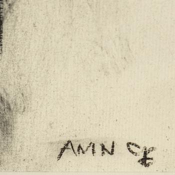 ANNE-MARIE NORDIN, drawing signed AMN.