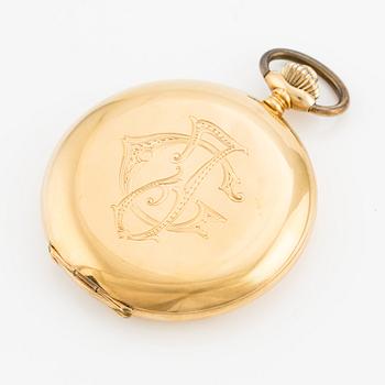 Postala, pocket watch, hunter-case, 53 mm.