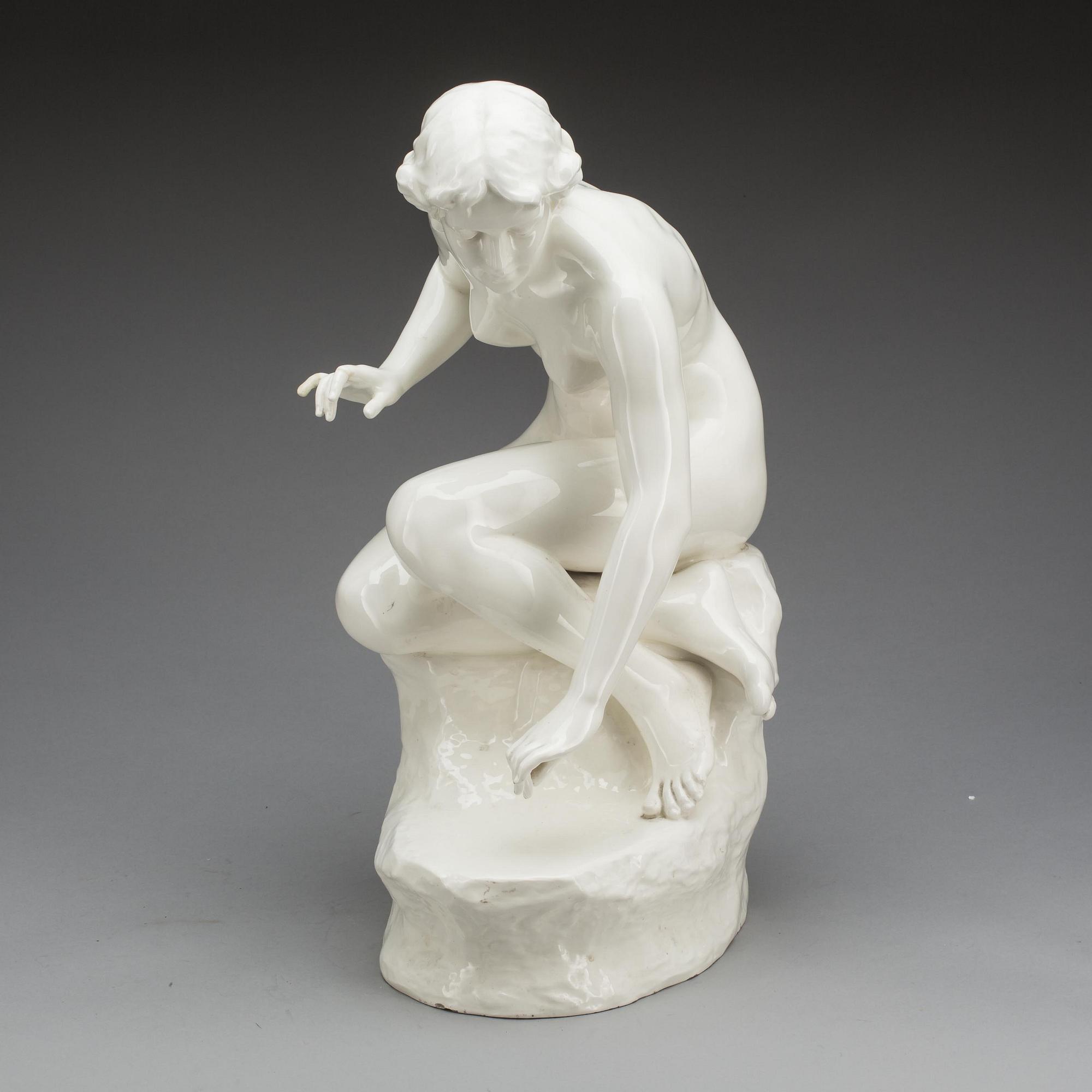 FIGURIN, E. Tell, Goldscheider, Wien. 1900-talets början.