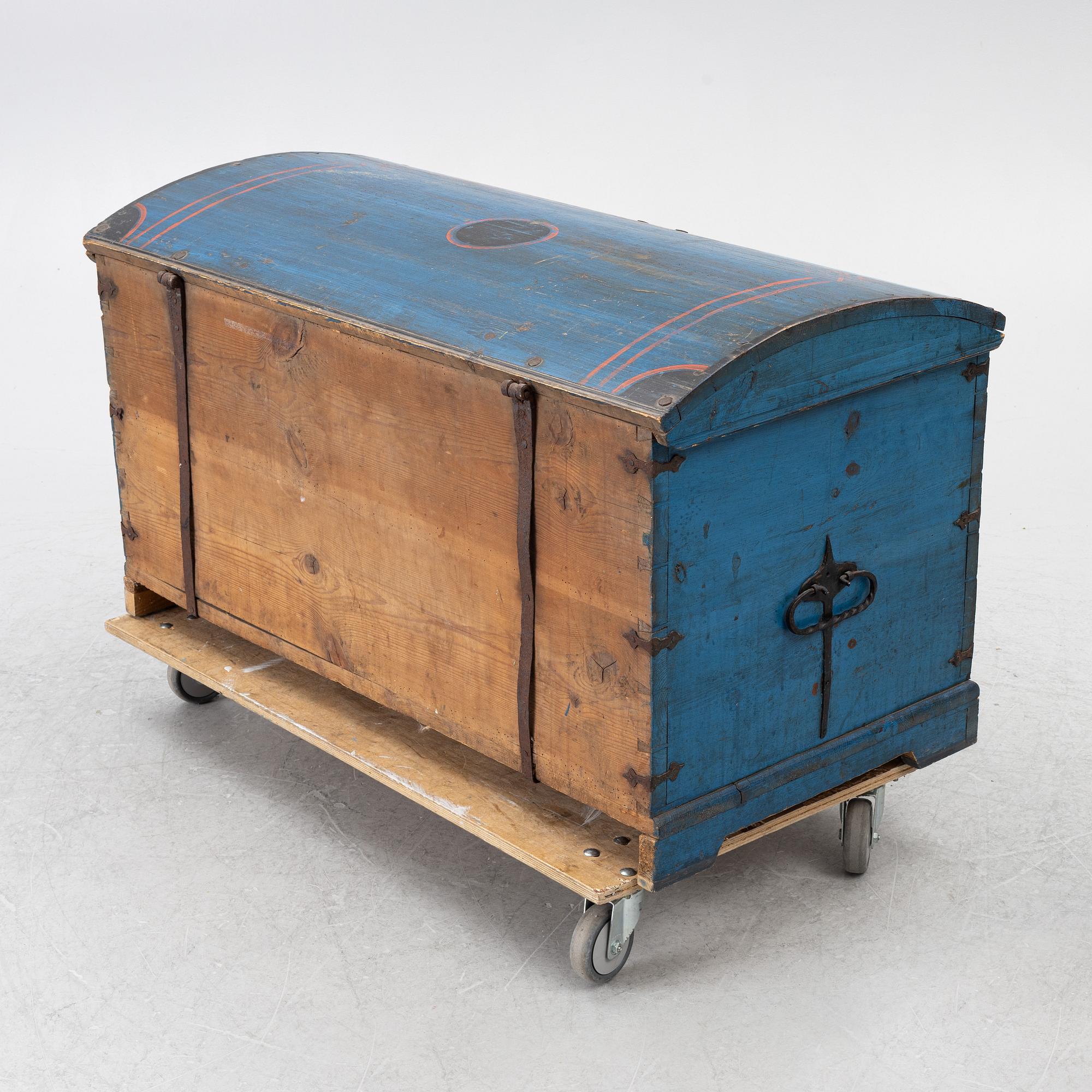 Kista, allmoge, Möjligen Blekinge, daterad 1860.