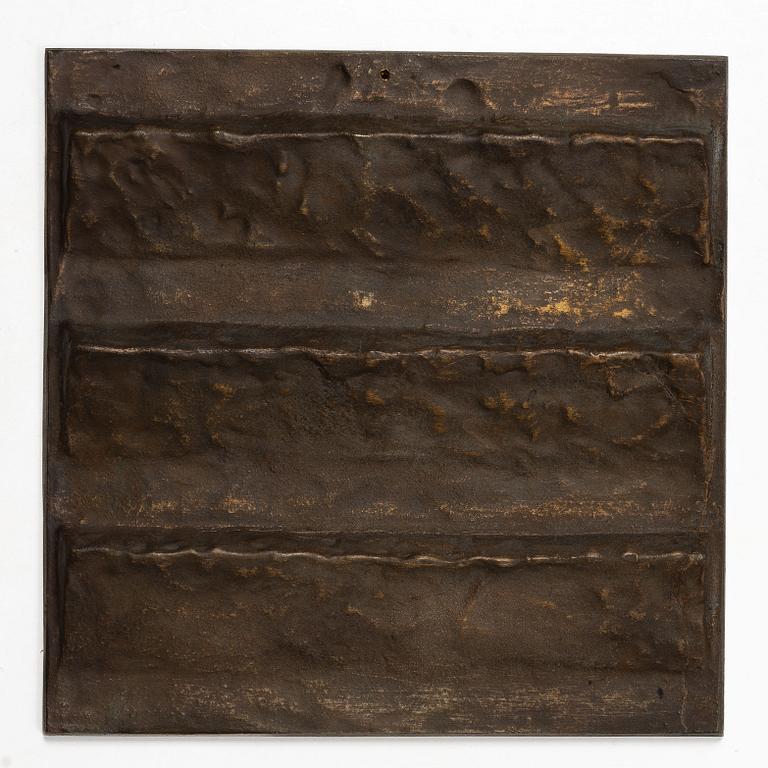 Svensk Metalldesign, väggplaketter, 4 st, brons.