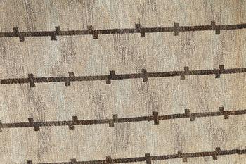 A flat weave by Judith Johansson, signed JJ, second half of the 20th century, 326 x 248 cm.