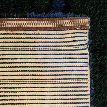 Rug, rya, approx. 245 x 142 cm.
