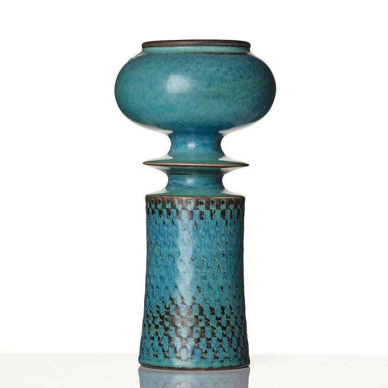 Stig Lindberg, a stoneware vase, Gustavsberg Studio, Sweden, 1963.