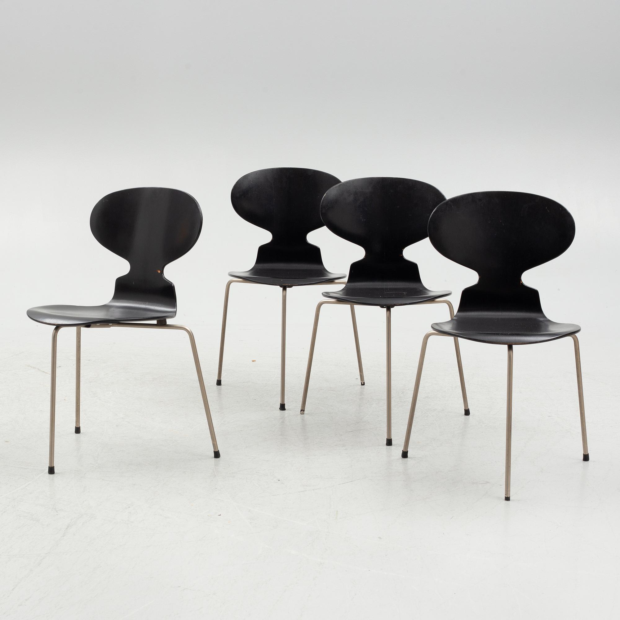 Arne Jacobsen,  four 'Ant', Fritz Hansen.