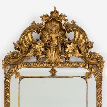 An early 20th century mirror.