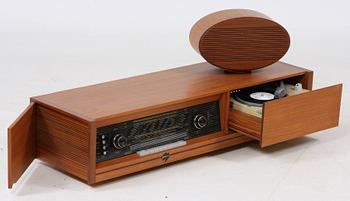 MUSIKANLÄGGNING, Skantic (Skandinaviska Radio AB, Stockholm), teak, 1900-talets mitt.