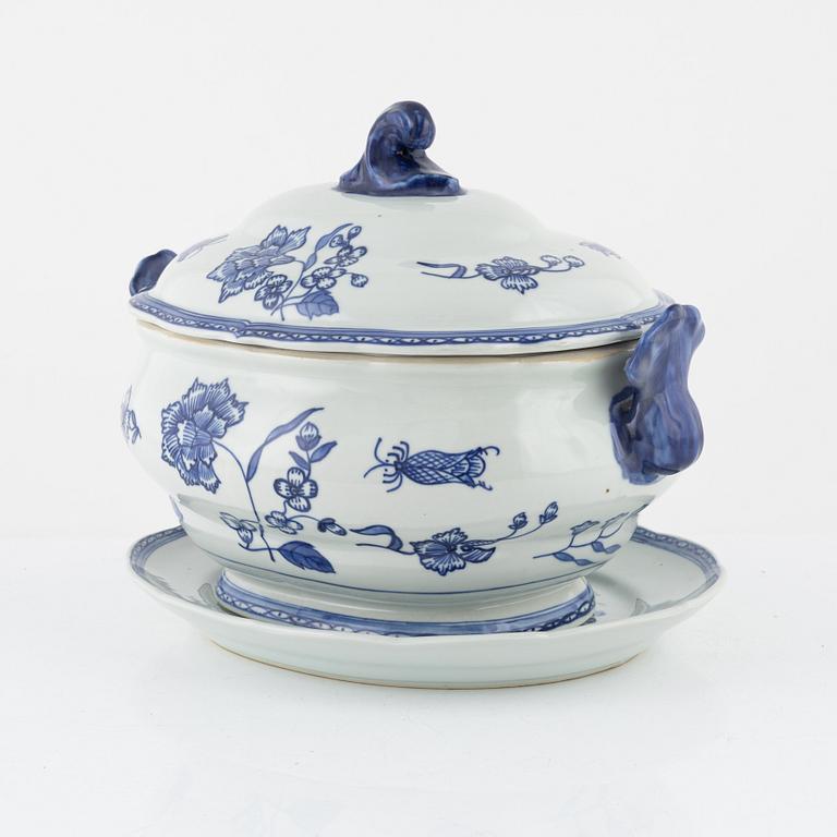 A 'Nejlika' porcelain tureen with cover, from IKEAs' 18th century series, 1990's.